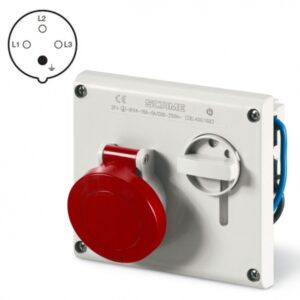 Presa Incasso Interbloccata 3P+T IP44 16A 380V